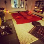 Das ist der Behandlungsraum, indem Shiatsu und die Wellnessmassagen stattfinden. Eine sehr entspannte Atmosphäre.